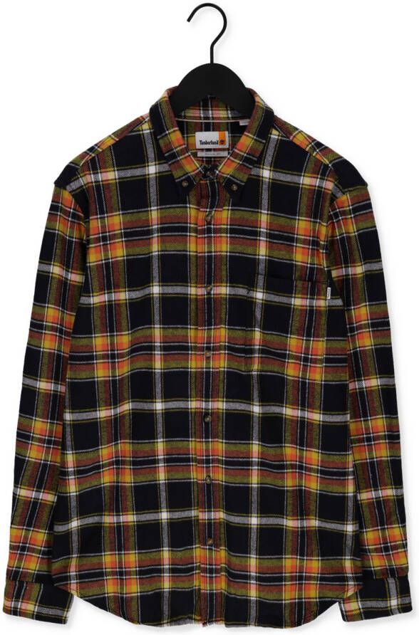 Timberland Zwarte Casual Overhemd Flannel Plaid Shirt