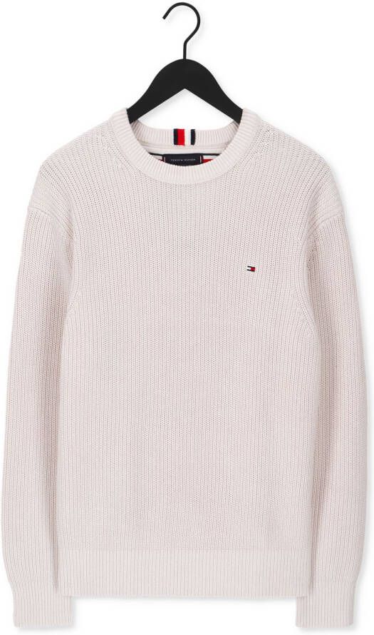 TOMMY HILFIGER Heren Truien & Vesten Rib Texture Crew Neck Beige