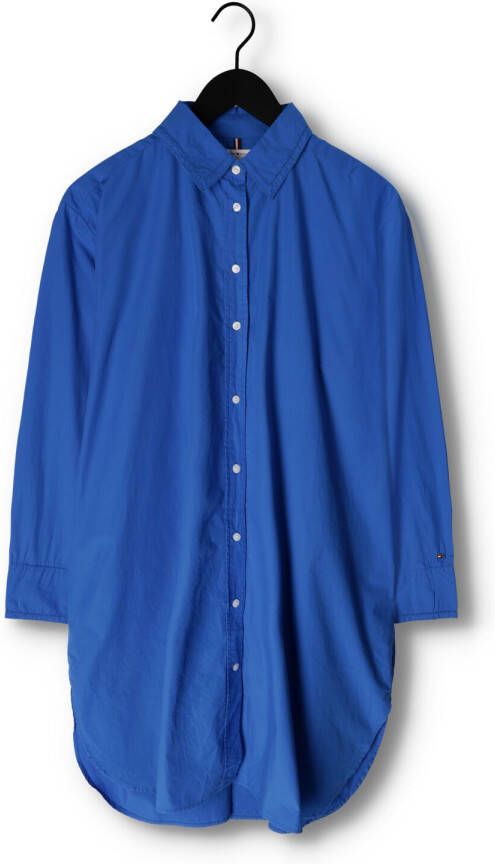 Tommy Hilfiger Blauwe Blouse Org Co Solid Raglan Shirt Ls