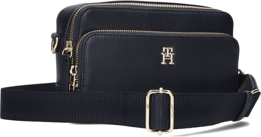 Tommy Hilfiger Blauwe Schoudertas Iconic Tommy Camera Bag Solid