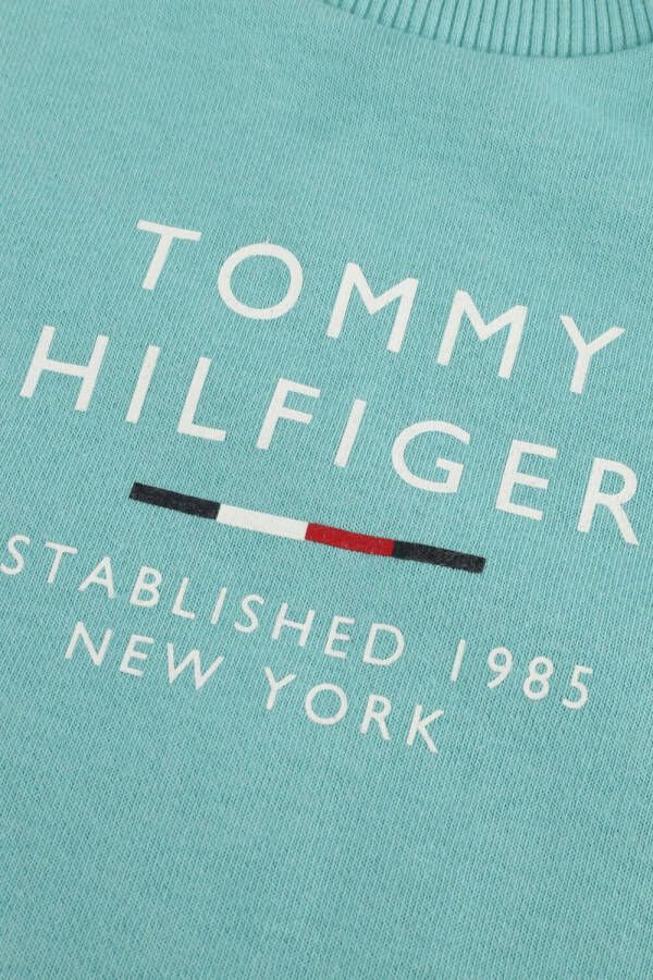 Tommy Hilfiger Blauwe Sweater Th Logo Sweatshirt