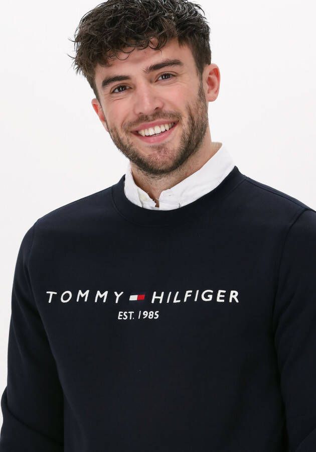 TOMMY HILFIGER Heren Truien & Vesten Tommy Logo Sweatshirt Blauw