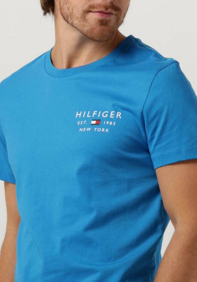 Tommy Hilfiger Blauwe T-shirt Brand Love Small Logo Tee