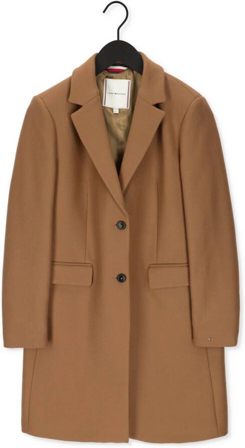 Tommy Hilfiger Bruine Mantel Wool Blend Classic Coat