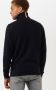 Tommy Hilfiger Donkerblauwe Coltrui Exaggerated Structure Roll Neck - Thumbnail 5