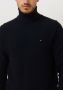 TOMMY HILFIGER Heren Truien & Vesten Rectangular Structure Roll Nk Donkerblauw - Thumbnail 4