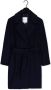 Tommy Hilfiger Donkerblauwe Mantel Wool Blend Db Belted Coat - Thumbnail 3