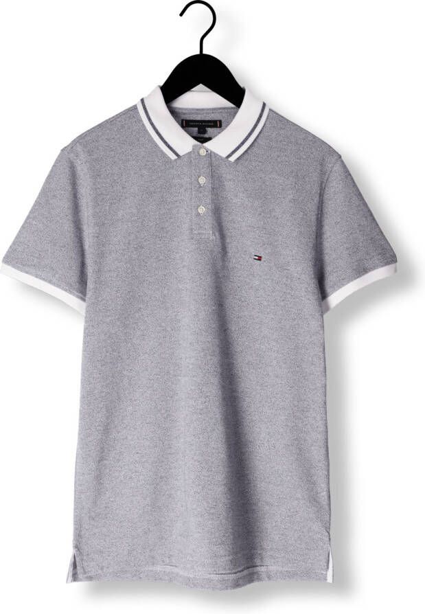 TOMMY HILFIGER Heren Polo's & T-shirts Pretwist Mouline Tipped Polo Donkerblauw