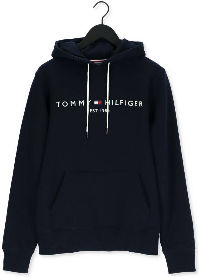 Tommy Hilfiger Donkerblauwe Sweater Core Tommy Logo Hoody