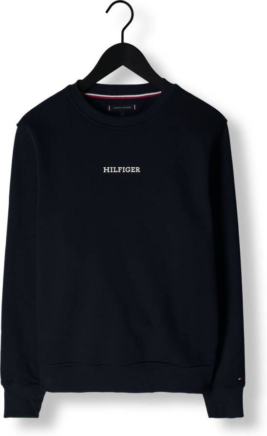 TOMMY HILFIGER Heren Truien & Vesten Monotype Sweatshirt Donkerblauw