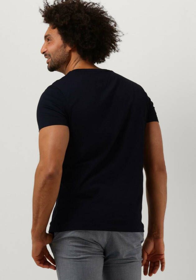 Tommy Hilfiger Donkerblauwe T-shirt Brand Love Small Logo Tee