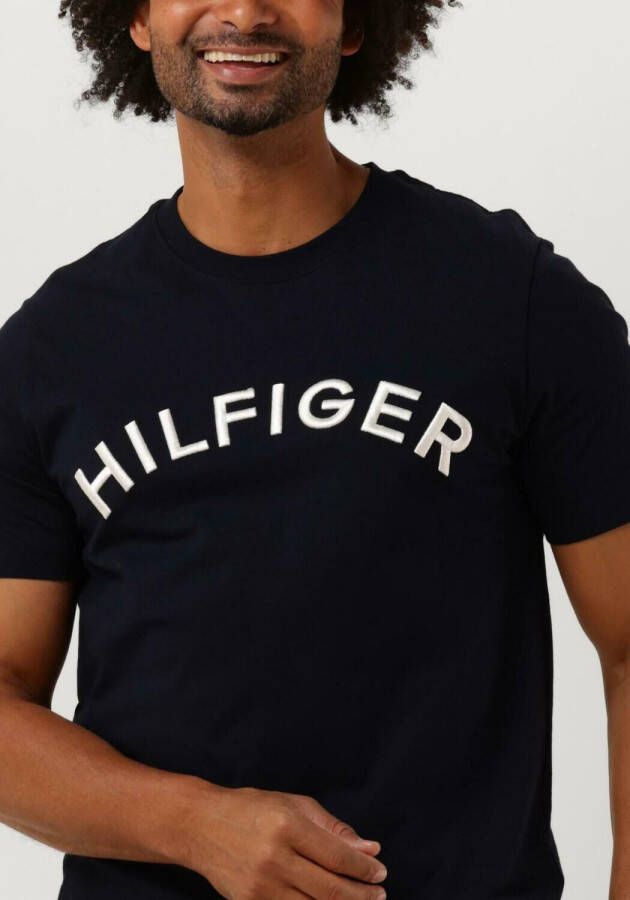 Tommy Hilfiger Donkerblauwe T-shirt Hilfiger Arched Tee