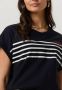 TOMMY HILFIGER Dames Tops & T-shirts Tlx Stripe Emb C-nk Ss Donkerblauw - Thumbnail 4