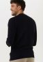 Tommy Hilfiger Donkerblauwe Trui Exaggerated Structure Crew Neck - Thumbnail 6