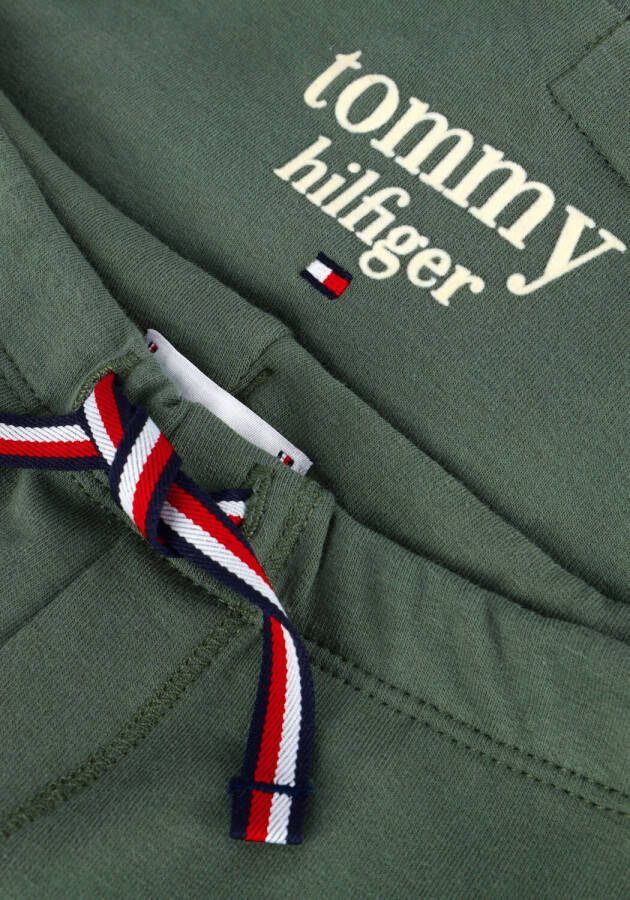 Tommy Hilfiger Donkergroene Sweater Baby Graphic Logo Hooded Set