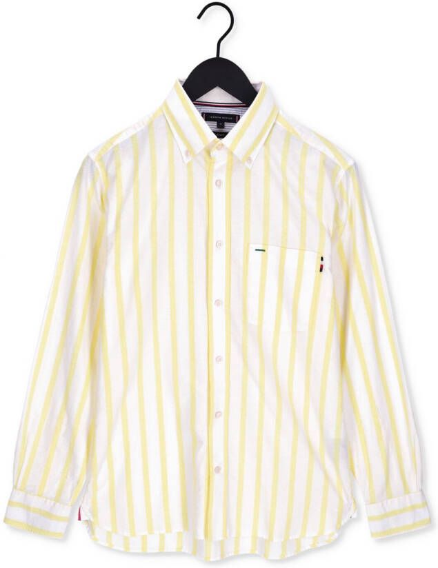 TOMMY HILFIGER Heren Overhemden Bold Oxford Stripe Rf Shirt Geel