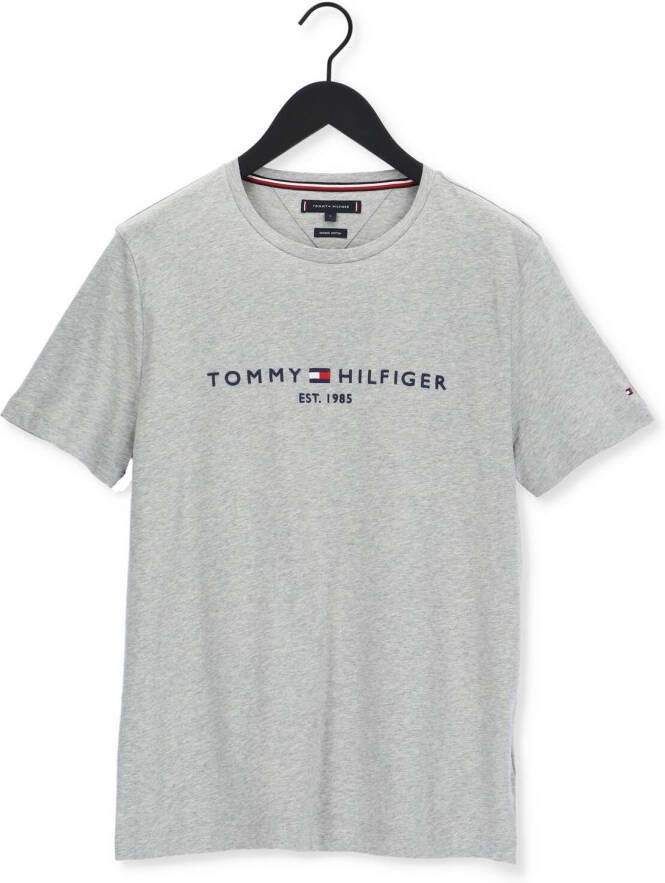 Tommy Hilfiger Grijze T-shirt Core Tommy Logo Tee