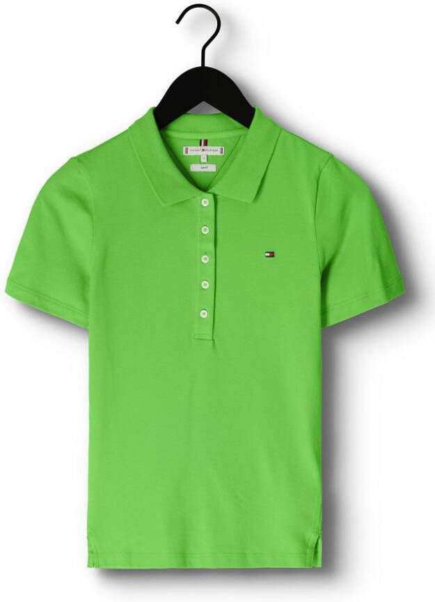 TOMMY HILFIGER Dames Tops & T-shirts 1985 Slim Pique Polo Ss Groen