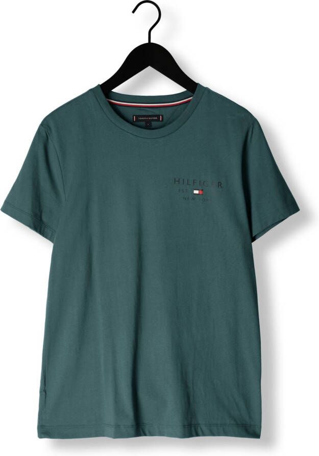 Tommy Hilfiger Groene T-shirt Brand Love Small Logo Tee