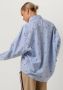 TOMMY HILFIGER Dames Blouses Cmd Stripe New Oversizd Co Shirt Lichtblauw - Thumbnail 6