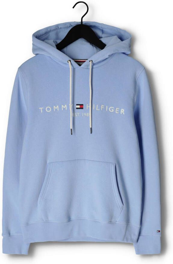 Tommy Hilfiger Lichtblauwe Sweater Tommy Logo Hoodie