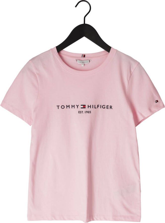 Tommy Hilfiger Lichtroze T-shirt Regular Hilfigeer C-n Tee