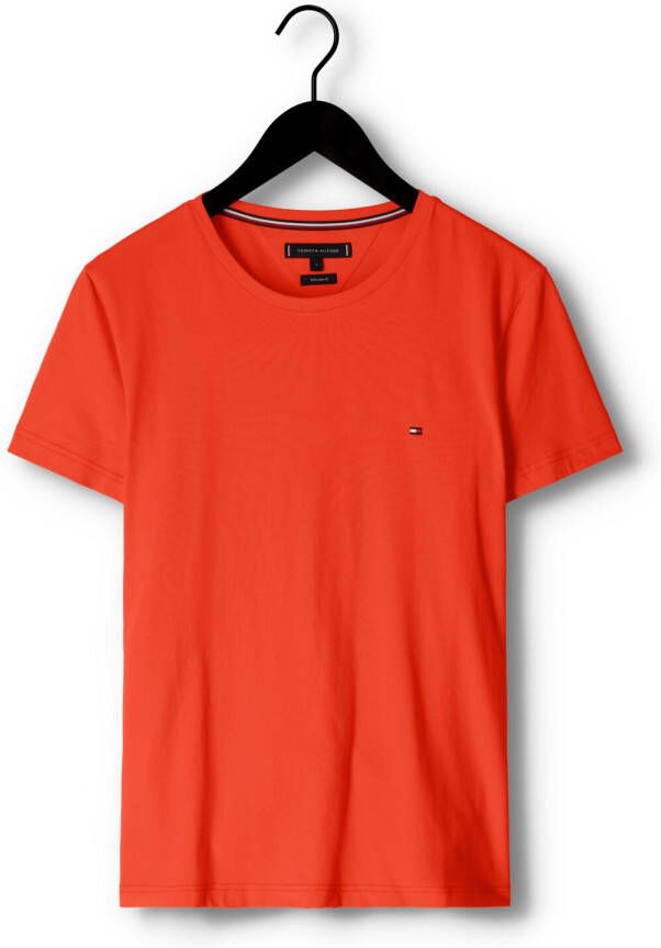 Tommy Hilfiger Oranje T-shirt Stretch Extra Slim Fit Tee