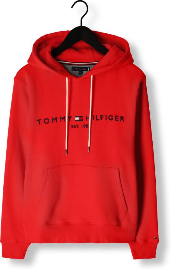 TOMMY HILFIGER Heren Truien & Vesten Tommy Logo Hoody Rood
