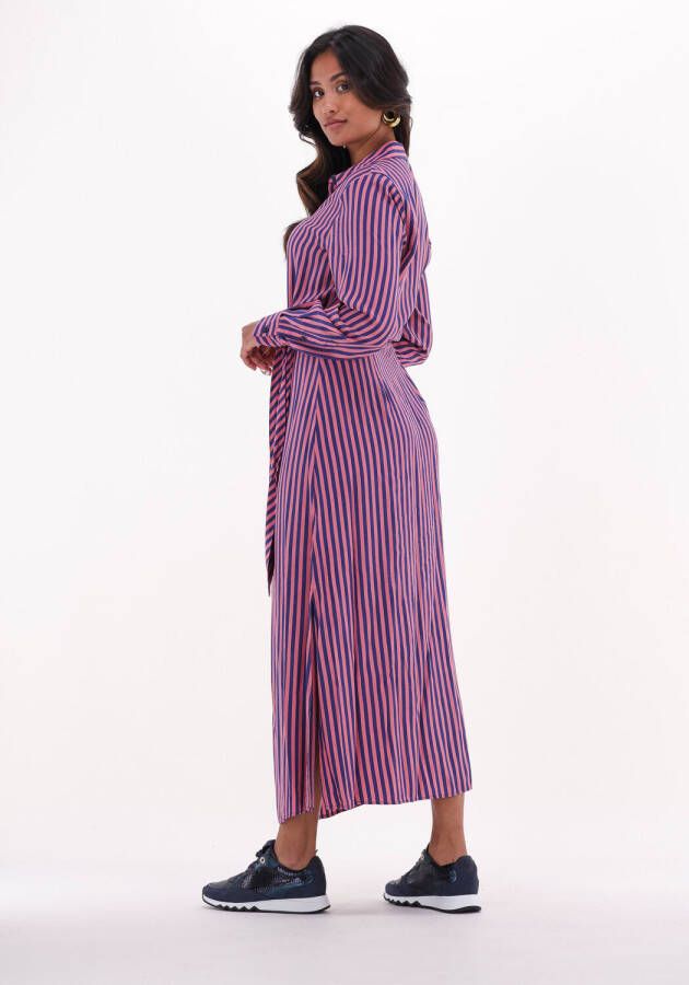 Tommy Hilfiger Roze Maxi Jurk Viscose Long Shirt Dress Ls