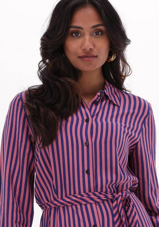 Tommy Hilfiger Roze Maxi Jurk Viscose Long Shirt Dress Ls