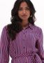 Tommy Hilfiger gestreepte maxi blousejurk rood donkerblauw - Thumbnail 5