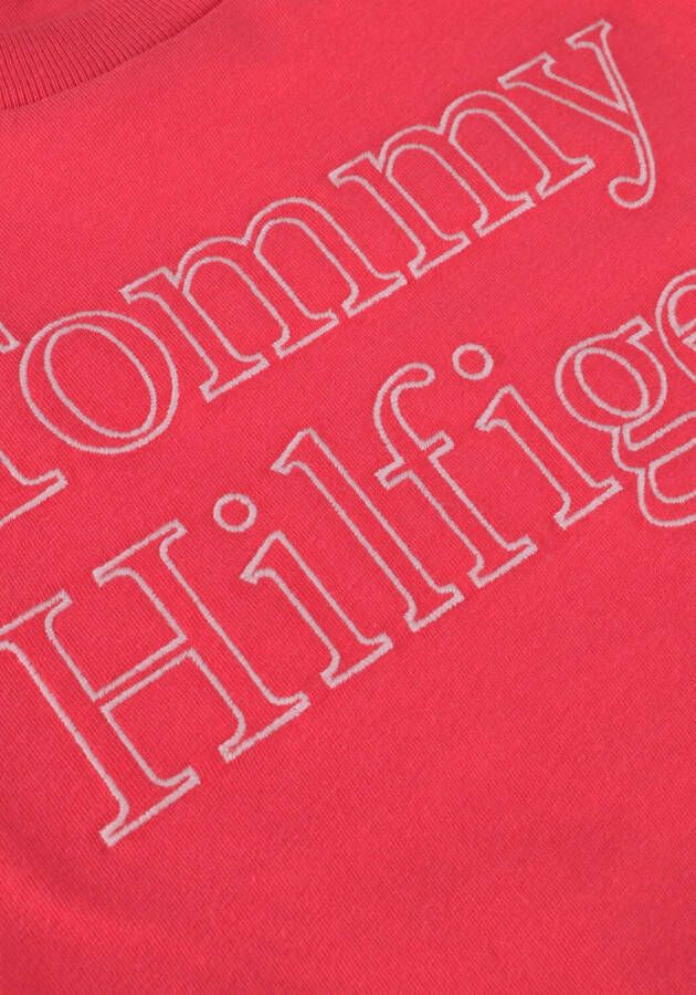 Tommy Hilfiger Roze T-shirt Stitch Tee S s