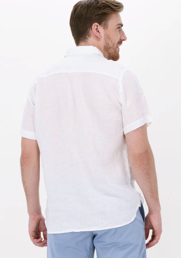 Tommy Hilfiger Witte Casual Overhemd Pigment Dyed Li Sf Shirt S s