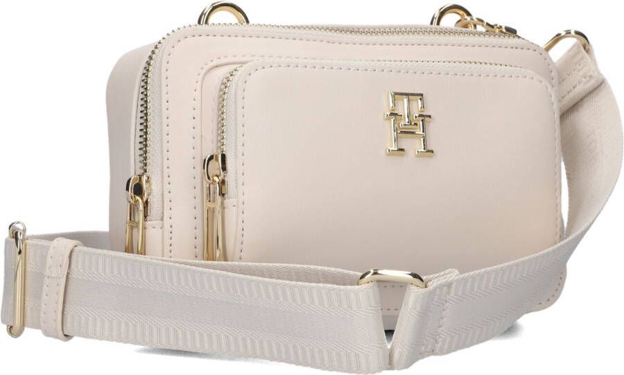 Tommy Hilfiger Witte Schoudertas Iconic Tommy Camera Bag