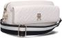 Tommy Hilfiger Witte Schoudertas Iconic Tommy Camera Bag Mono - Thumbnail 4