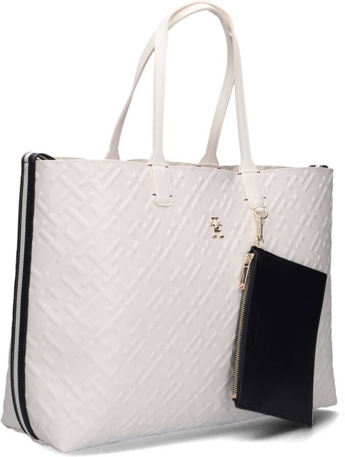 Tommy Hilfiger Witte Shopper Iconic Tommy Tote Mono