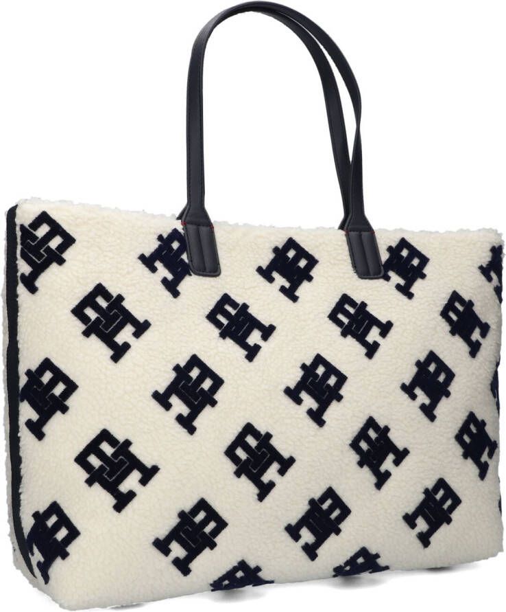 Tommy Hilfiger Witte Shopper Iconic Tommy Tote Teddy