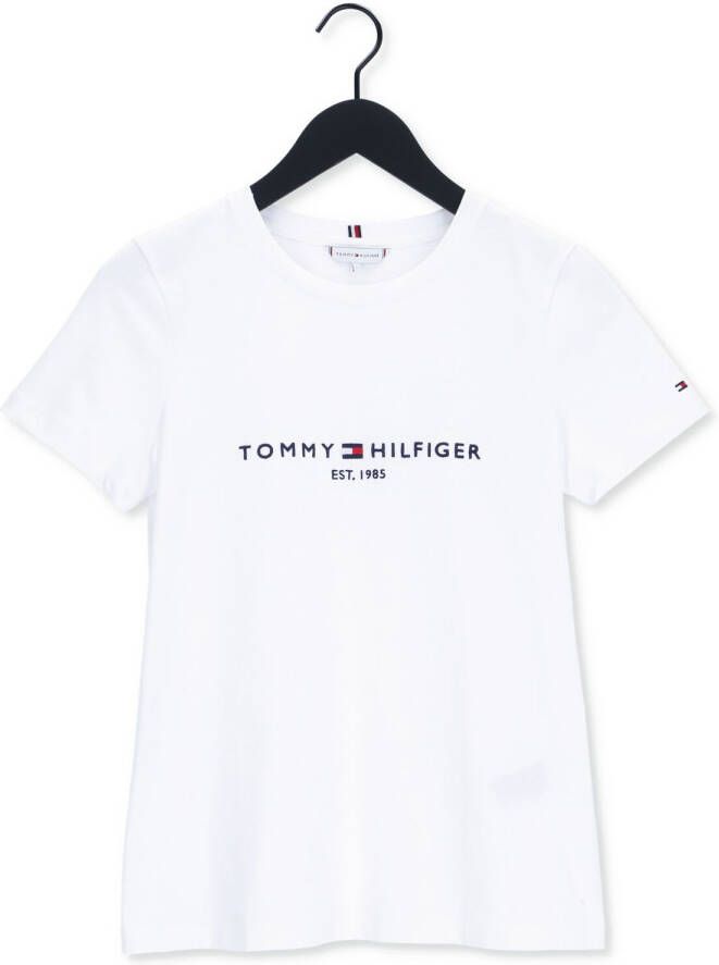 Tommy Hilfiger Witte T-shirt Heritage Hilfiger C-nk Reg Tee