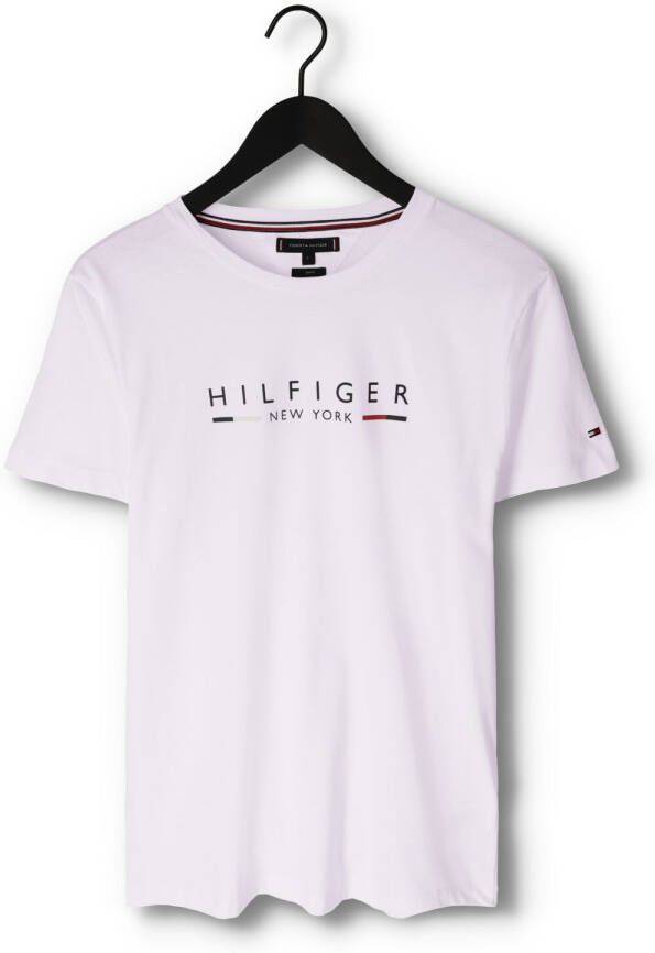 TOMMY HILFIGER Heren Polo's & T-shirts Hilfiger New York Tee Wit
