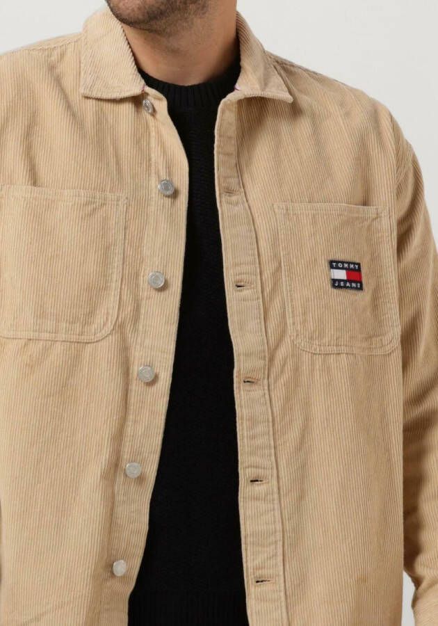 Tommy Jeans Beige Overshirt Tjm Chunky Cord Overshirt