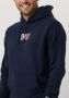 Tommy Jeans Donkerblauwe Sweater Tjm Reg Essential Graphic Hoodie - Thumbnail 5