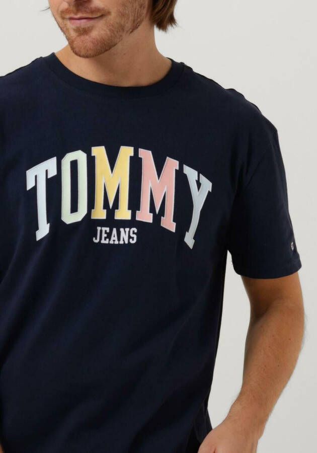 Tommy Jeans Donkerblauwe T-shirt Tjm Clsc College Pop Tommy Tee