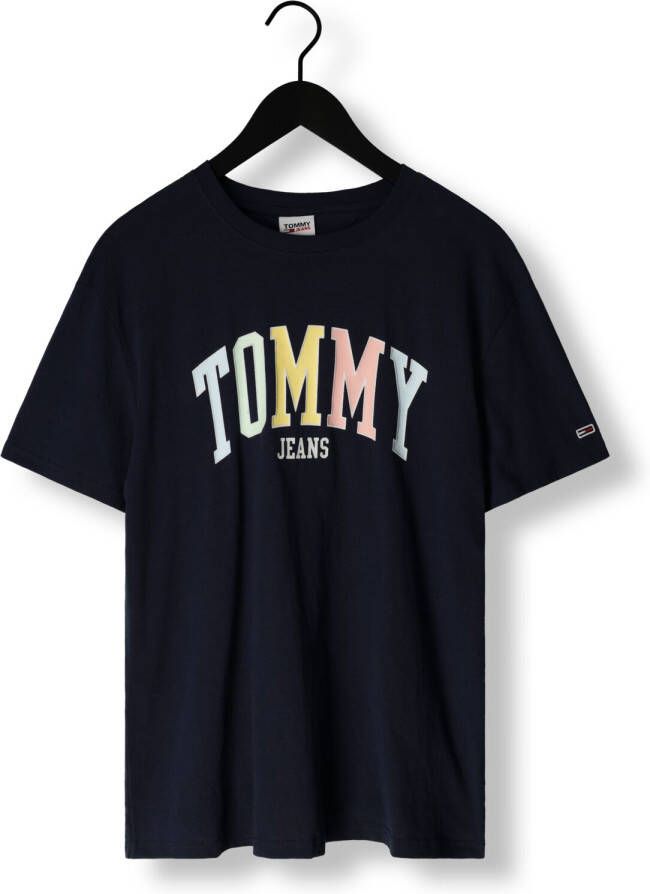 Tommy Jeans Donkerblauwe T-shirt Tjm Clsc College Pop Tommy Tee
