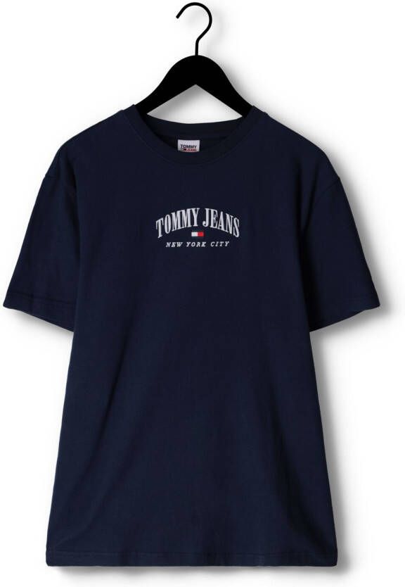 TOMMY JEANS Heren Polo's & T-shirts Tjm Clsc Small Varsity Tee Donkerblauw