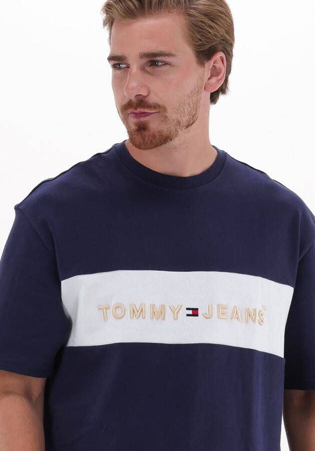 Tommy Jeans Donkerblauwe T-shirt Tjm Printed Archive Tee