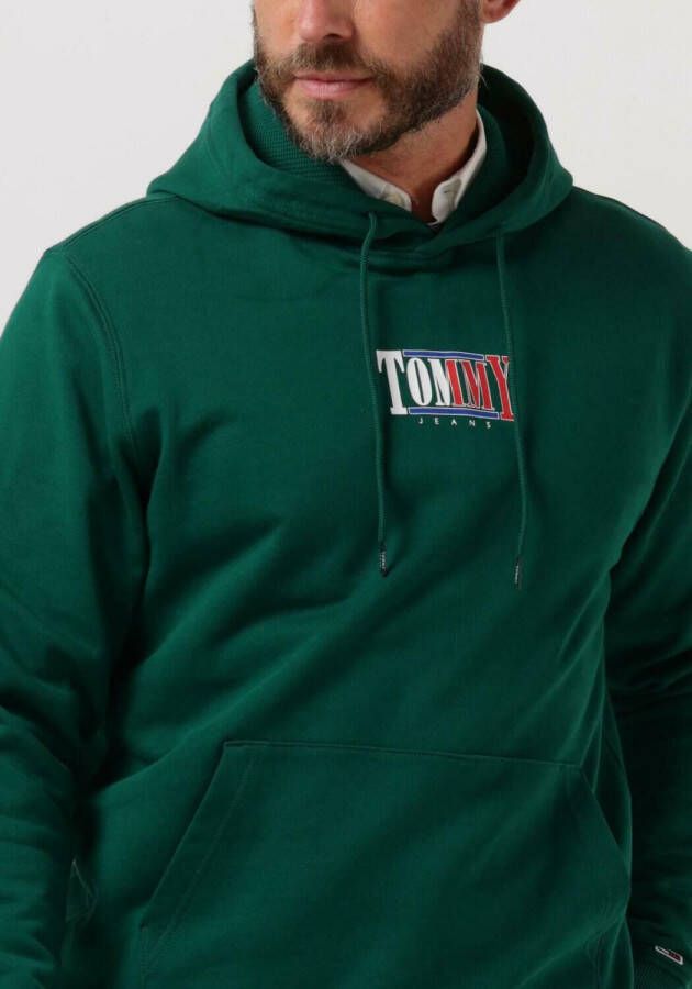 Tommy Jeans Donkergroene Sweater Tjm Reg Essential Graphic Hoodie