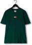 TOMMY JEANS Heren Polo's & T-shirts Tjm Tommy Badge Tee Donkergroen - Thumbnail 2