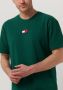 TOMMY JEANS Heren Polo's & T-shirts Tjm Tommy Badge Tee Donkergroen - Thumbnail 3