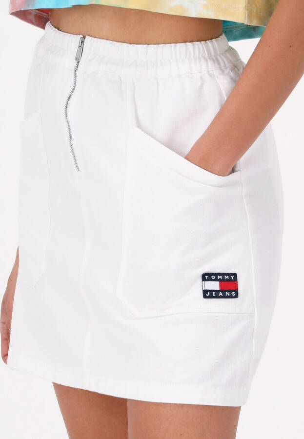 Tommy Jeans Gebroken Wit Minirok Tjw Surplus Zip Mini Skirt