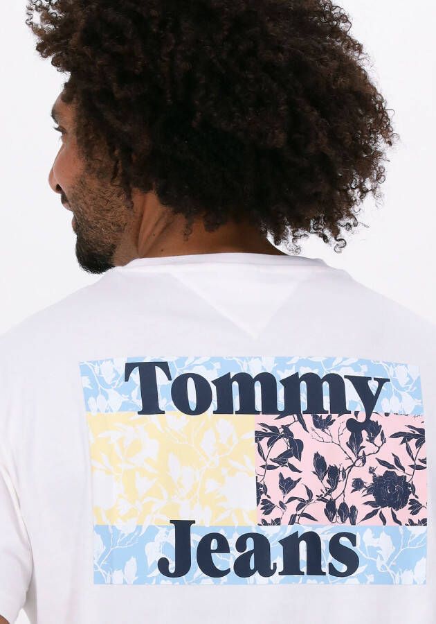 Tommy Jeans Gebroken Wit T-shirt Tjm Floral Flag Tee